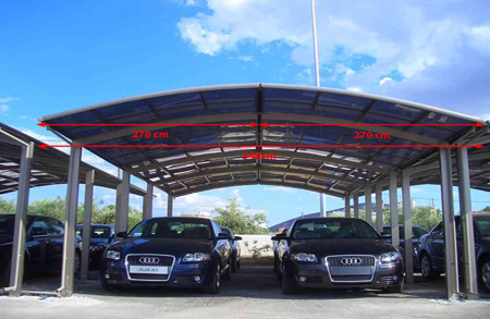 4  ARA�LIK A�IK OTOPARK SUNDURMA �EFFAF TAVANLI 270*540*1100cm 1000k� ( 14.000€ ) +KDV ADRESE TESL�M ( MONTAJ DAH�L )