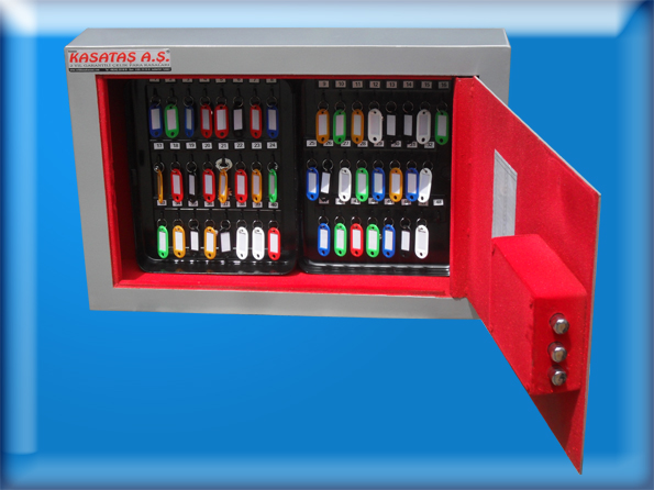 . 48 ANAHTAR YERLİ AZERBAYCAN CUMHURİYETİ KONSOLOSLUĞU TİPİ  MAYMUNCUK AÇMAZ ANAHTAR ALTI MATKAP DELMEZ 1.000.000 DA BİR AÇILMA İHTİMALLİ ANAHTARLI ZIRHLI ANAHTAR DOLABI 40*60*12CM 18KĞ ( 299€ )+KDV ADRESE TESLİM