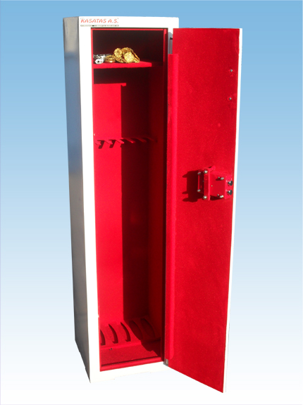 *. 00150AS 6 TÜFEK YERLİ BEYAZ BEKÇİ TİPİ AVRUPA ANAHTARLI TÜFEK KASASI  150*37*37CM 80KĞ ( 69.999TL )+KDV ADRESE TESLİM