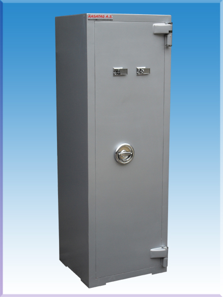 "*4 TÜFEK  KAPASİTELİ ÖZEL 1.000.000DA BİR AÇILMA İHTİMALLİ ANAHTAR ALTI 7*11CM MATKAP DELMEZ ANAHTARLI TÜFEK KASASI ( İSTEGE BAGLI MONTAJ DELİKLİ ) 150*59*57CM 400KĞ ( 189.999TL )+KDV ADRESE TESLİM