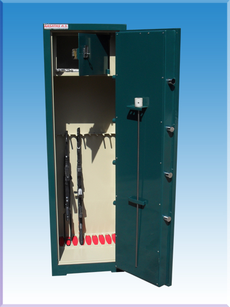 10 TÜFEKLİK MUĞLA FETHİYE TİPİ İÇİNDE ÖZEL KASA ANAHTARLI DOLAPLI 4 HARBİYERLİ KOYU YEŞİL TÜFEK KASASI 165*50*45CM 141KĞ ( 89.999TL )+KDV ADRESE TESLİM