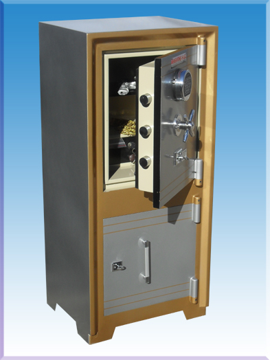 008AE - 105 LİK ANAHTAR TAŞIMA ZORUNLULUĞU OLMAYAN ALTI DOLAPLI ELEKTRONİK ŞİFRELİ ÇELİK PARA KASASI  105*48*39CM 180KĞ  SADECE ( 29999TL )+KDV ADRESE TESLİM