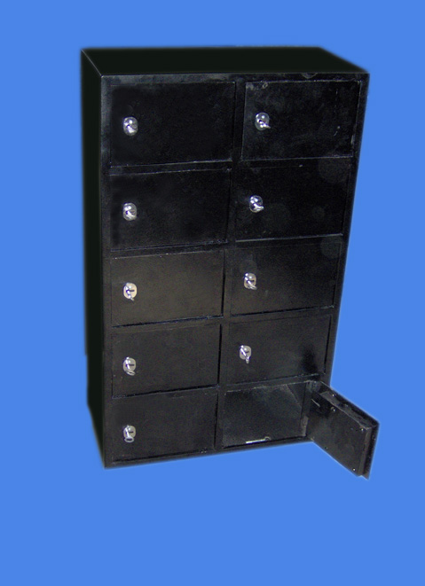 10 GÖZLÜ TEK ANAHTARLI OTEL RESEPSİYON KASASI 100*56*25cm 75Kg ( 899€ )+KDV ADRESE TESLİM