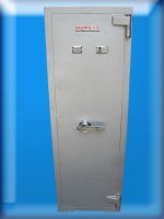 -. 6 TÜFEKLİK  3 RAFLI SİLAH MÜHİMMAT KOYMA YERLİ İÇİ DOLAPLI 2 ANAHTARLI TÜFEK KASASI 150*51*45CM 122KĞ ( 89.999TL  )+KDV