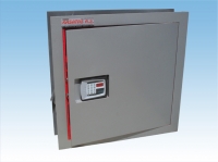 060E EV TİPİ ELEKTRONİK ŞİFRELİ VE ACİL AÇMA ANAHTARLI GRİ RENK ANKASTRE DUVAR KASASI 60*60*14CM 30KĞ ( 599€ )+KDV ADRESE TESLİM