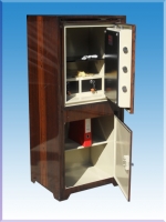 "  0010AÖC - GAZİANTEP MODEL ALTI DOLAPLI KOYU CEVİZ RENK KAPAK KALINLIĞI 8MM ÖZEL  MAYMUNCUK AÇMAZ 1.000.000 DA 1 BİRBİRİNE UYAN AVRUPA TİPİ ANAHTARLI ÇELİK PARA KASASI  125*55*45CM 295KĞ SADECE ( 49.999TL )+KDV