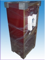 ZZZZ - ÇELİK PARA KASASI AMBALAJLAMADAN ÖNCEKİ KÖŞE KORUMA ŞEKLİNİ VE  KASANIN KOLLARININ YANINA 2 ADET KORUMA KONULMUŞ JİLATİNLENMİŞ  HALİNİ GÖSTEREN RESİMİ