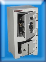 007BA2AK OFİS TİPİ ALTI DOLAPLI ÖZEL MATKAP DELMEZ MAYMUNCUK AÇMAZ ANAHTARLI KIRMA KOLLU YAPRAK MENTEŞELİ ÇELİK PARA KASASI 85*44*38CM 170KĞ ( 36999TL )+KDV ADRESE TESLİM