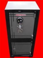 008PEÖ OFİS TİPİ ANAHTAR TAŞIMA ZORUNLULUĞU OLMAYAN  PARMAK İZİ İLE AÇILAN TUŞLU ELEKTRONİK ŞİFRELİ ALTI DOLAPLI ÇELİK PARA KASASI  105*48*39CM 180KĞ ( 29.999TL )+KDV