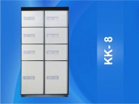 MK8 GÖZLÜ KİRALIK KASA ( 6 ORTA BOY 2 BÜYÜK BOY GÖZLÜ )  110*50*50CM 125KĞ ( 1799€ )+KDV ADRESE TESLİM