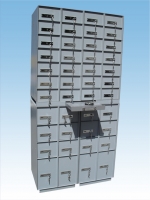 EK44 GÖZ BANKA KİRALIK KASASI İÇİ METAL DEN KUTULU MODEL ( 28 KÜÇÜK GÖZLÜ 13.3*24CM 12 ORTA BOY GÖZLÜ 19.3MM*24CM 4 BÜYÜK GÖZLÜ 40.5*24CM ) 208*100*48.5CM 500KĞ ( 4400€ )+KDV ADRESE TESLİM