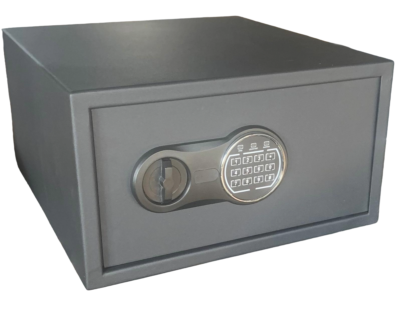 "       045YHSL OTEL TİPİ KOLLU  ELEKTRONİK ŞİFRELİ ACİL AÇMA ANAHTARLI OTEL ODA KASASI 20*45*33CM 11KĞ ( 59€ )+KDV+KARGO
