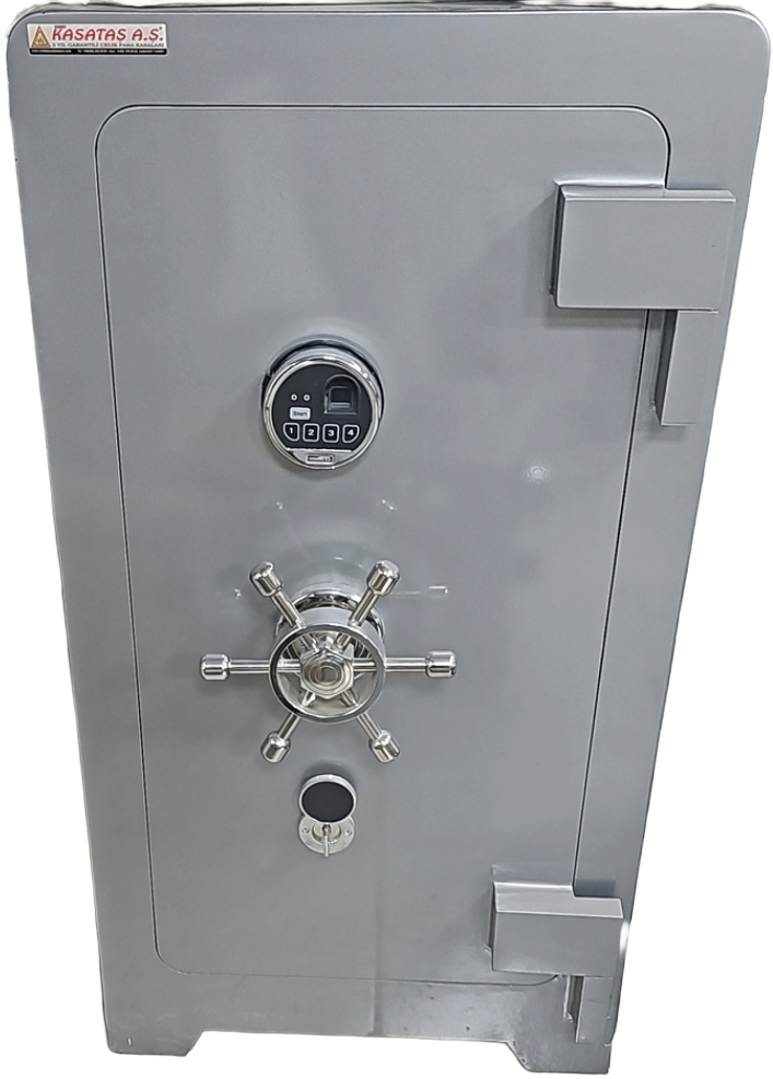 "          008HARUNELİPS7CM EV VE OFİS TİPİ YÜKSEK GÜVENLİKLİ RADÜSLÜ  7 CM TAM ZIRHLI PARMAK İZLİ ELEKTRONİK ŞİFRELİ VE ANAHTARLI ÇELİK PARA KASASI 100*55*55CM 500KĞ ( 2999€ )+KDV