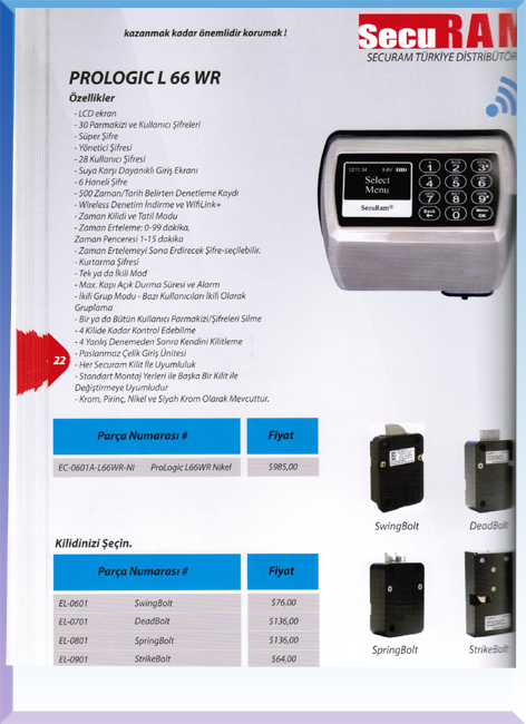 ELEKTRONİK ŞİFRE ( 1121USD )+KDV