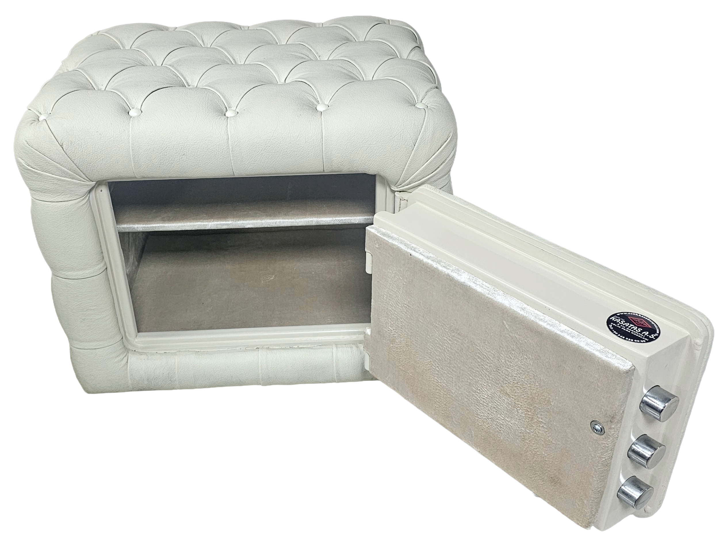 "    001DERİACK ALMANYA İHRACAT MALI DERİ KAPLAMALI EV VE OFİS TİPİ DIŞI KOMPLE KÖPÜME DERİ TİPİ DIŞI KOMPLE 10MM PARMAK İZLİ ELEKTRONİK ŞİFRELİ EXTRA ZIRHLI ÇELİK PARA KASASI 50*60*45CM 100KĞ  ( 1899€ )+KDV