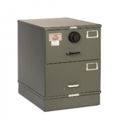 7110-00-082-6111 | Class 5, Two Drawer Single Lock File Cabinet, Kaba Mas X-10 Gray ( 5950€ ) +KDV
