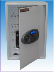 . 100 ANAHTAR YERLİ ORDU TİPİ TAM DİJİTAL LCD EKRANLI ACİL AÇMA ANAHTARLI ELEKTRONİK ŞİFRELİ  ANAHTAR DOLABI 50*75*9CM 13KĞ ( 749€ )+KDV ADRESE TESLİM