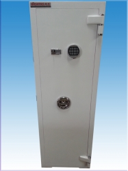 6 TÜFEK YERLİ KONYA SAVUNMA SANAYİ TİPİ 1 ELEKTRONİK ŞİFRELİ VE 1 ANAHTARLI İÇİNDE 3 RAFLI VE DOLAPLI TÜFEK KASASI 165*50*45CM ( 58.999TL )+KDV