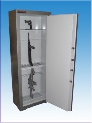 "0012MP5TFK16 BURSA KESTEL İLÇE EMNİYET TİPİ 16 ADET MP5 TÜFEK KAPASİTELİ ÜSTTE 1 RAFLI A ANAHTARLI TÜFEK KASASI 150*50*35CM 100KĞ ( 48.999TL )+KDV