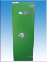 -. 6 TÜFEKLİK  3 RAFLI SİLAH MÜHİMMAT KOYMA YERLİ İÇİ DOLAPLI 1 ANAHTARLI ELEKTRONİK ŞİFRELİ TÜFEK KASASI 150*51*45CM 122KĞ ( 49.999TL  )+KDV