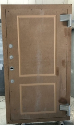 * IRAK AHŞAP KAPLAMALI TİP KURŞUN GEÇİRMEZ PANİK BARLI KASA ODA KAPISI DIŞ ÖLÇÜSÜ 220*125*20CM İÇ ÖLÇÜSÜ 190*90*20CM 400KĞ ( 3999€ )+KDV ADRESE TESLİM