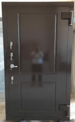 * IRAK AHŞAP KAPLAMALI TİP KURŞUN GEÇİRMEZ PANİK BARLI KASA ODA KAPISI DIŞ ÖLÇÜSÜ 220*125*20CM İÇ ÖLÇÜSÜ 190*90*20CM 400KĞ ( 3999€ )+KDV ADRESE TESLİM