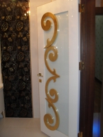 VİLLA TİPİ ALTIN VARAK İŞLEMELİ 1Lİ OTURMA ODASI KAPISI 210*300*20CM ( 1999€ )+KDV ADRESE TESLİM