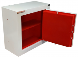 050DASH BODRUM TİPİ KOMPLE 15MM ÖZEL ELEKTRONİK ŞİFRELİ VE ÖZEL ANAHTARLI ANKASTRE GÖMME DUVAR KASASI 50*50*25CM 64KĞ  ( 899€ )+KDV ADRESE TESLİM