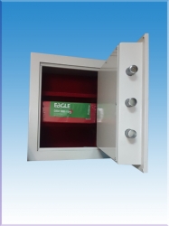 01ED OFİS TİPİ ELEKTRONİK ŞİFRELİ İÇİ YAPIŞTIRMA KIRMIZI KADİFE KAPLAMA İÇ KILIFSIZ 2 RAFLI ÇELİK PARA KASASI 45*40*30CM 50KĞ ( 550€ )+KDV ÜCRETSİZ KARGO