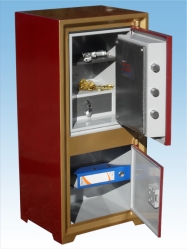 "           008A - 105 LİK GAZİANTEP MODEL STANDART ALTI DOLAPLI ÇELİK PARA KASASI 105*44*38CM 150KĞ  SADECE ( 499€ )+KDV