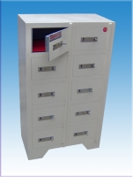 10 GÖZLÜ OTEL KARAEVLİ TİPİ OTEL RESEPSİYON EMANET KASASI 97*55*30CM 50KĞ ( 999€ )+KDV  ADRESE TESLİM
