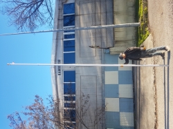 AMERİKAN MALI TABANSIZ DIŞTAN İPLİ 5 METRE KROM BAYRAK DİREGİ ( 24999TL )+KDV